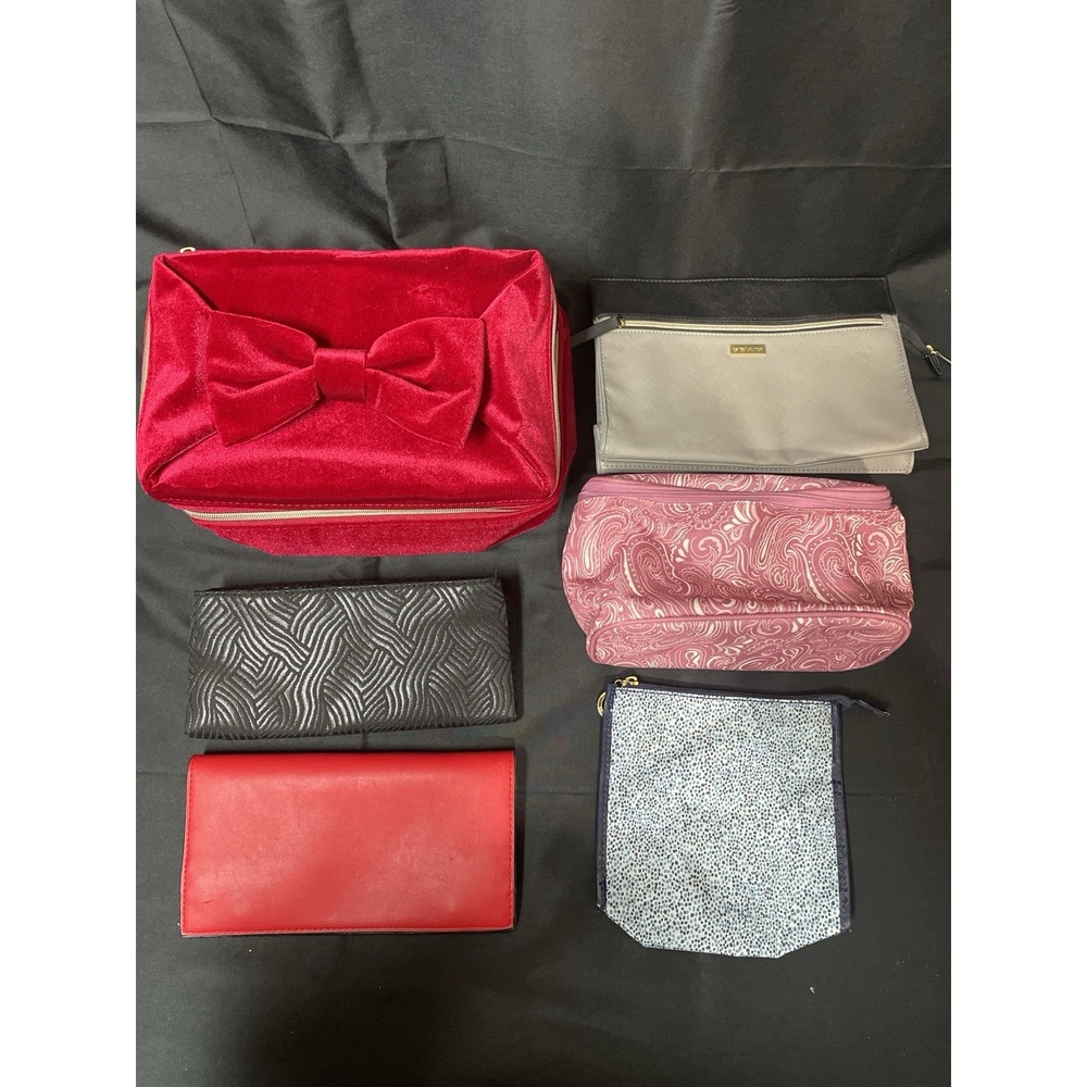 Lot of 6 Estee Lauder Makeup Cosmetic Bags Pouches Unused Gift Set